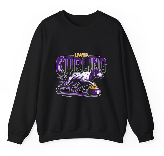 UWSP Curling Slide Crewneck